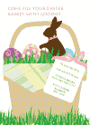 Easter Basket Flat Invitation