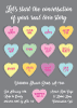 Conversation Hearts Invitation