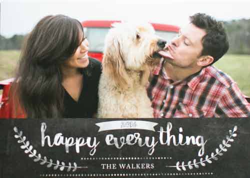 Happy Everything Holiday Flat Photo Card