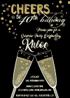 Cheers Bubbly Invitation